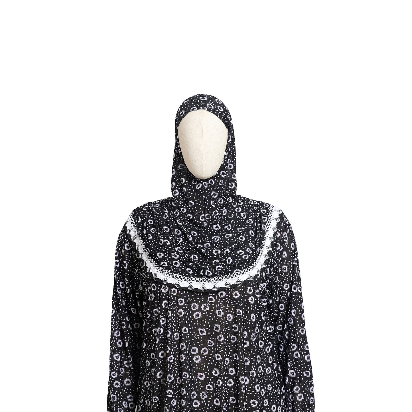 Plus Size Hooded Printed Dress For Woman