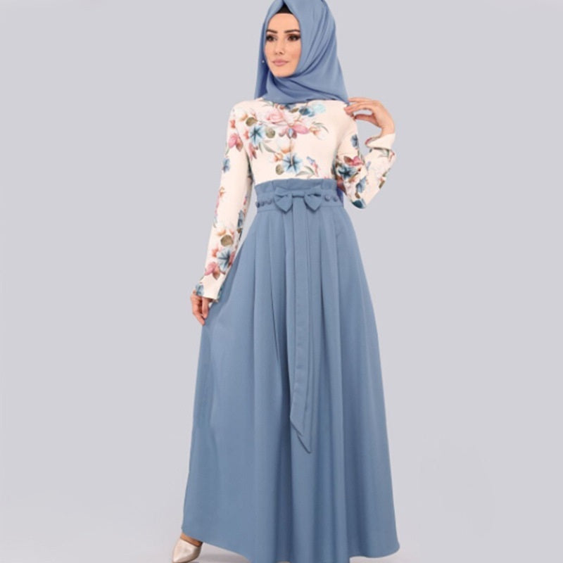 Muslim Print Dress Arab Hot Style