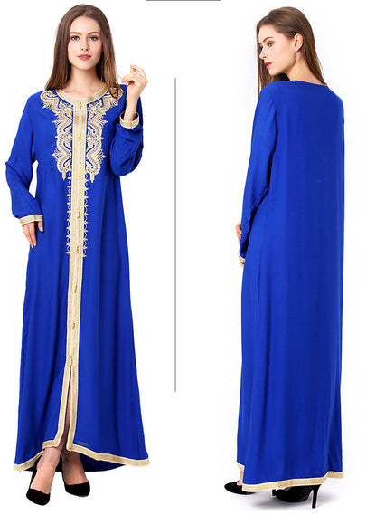 Muslimisches besticktes Spitzenkleid