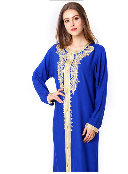 Muslimisches besticktes Spitzenkleid