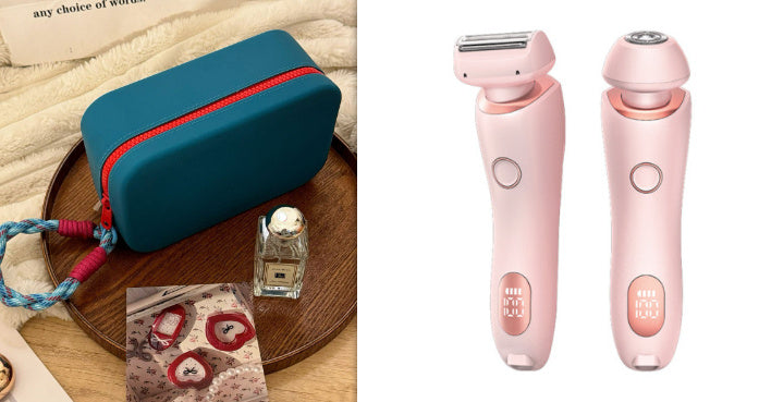 2 in 1 Epilierer zur Haarentfernung, wiederaufladbarer USB-Trimmer, Rasierer für Frauen, Körperrasierer, Gesicht, Beine, Achselhöhlen, Bikinizone, Hand, Schamhaarrasierer, Haarentferner