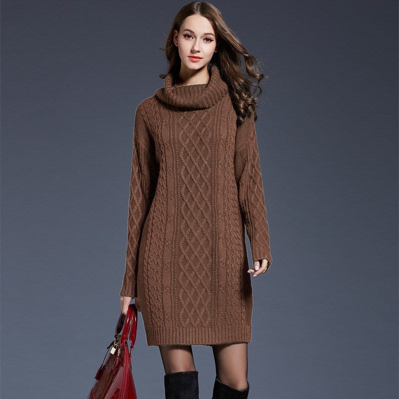 Long sweater dress