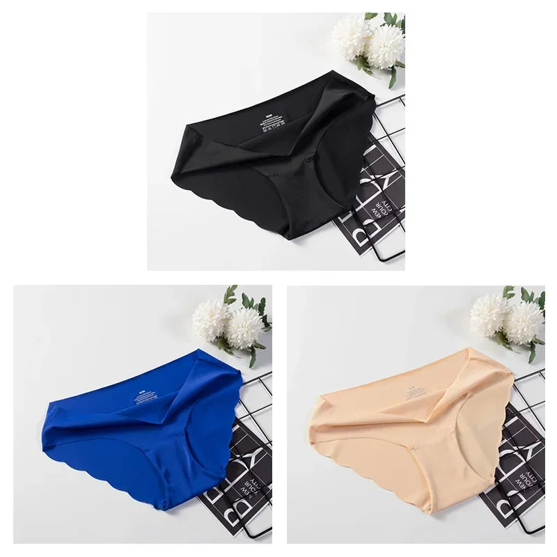 3 Pcs Seamless Panties For Woman Underwear Sexy Briefs Solid Female Underpants Hot Sale lingerie For Ladies Panty