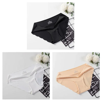 3 Pcs Seamless Panties For Woman Underwear Sexy Briefs Solid Female Underpants Hot Sale lingerie For Ladies Panty