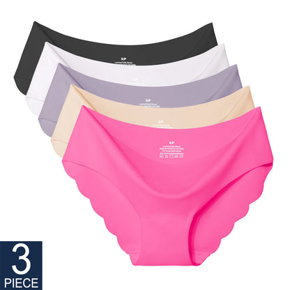 3 Pcs Seamless Panties For Woman Underwear Sexy Briefs Solid Female Underpants Hot Sale lingerie For Ladies Panty