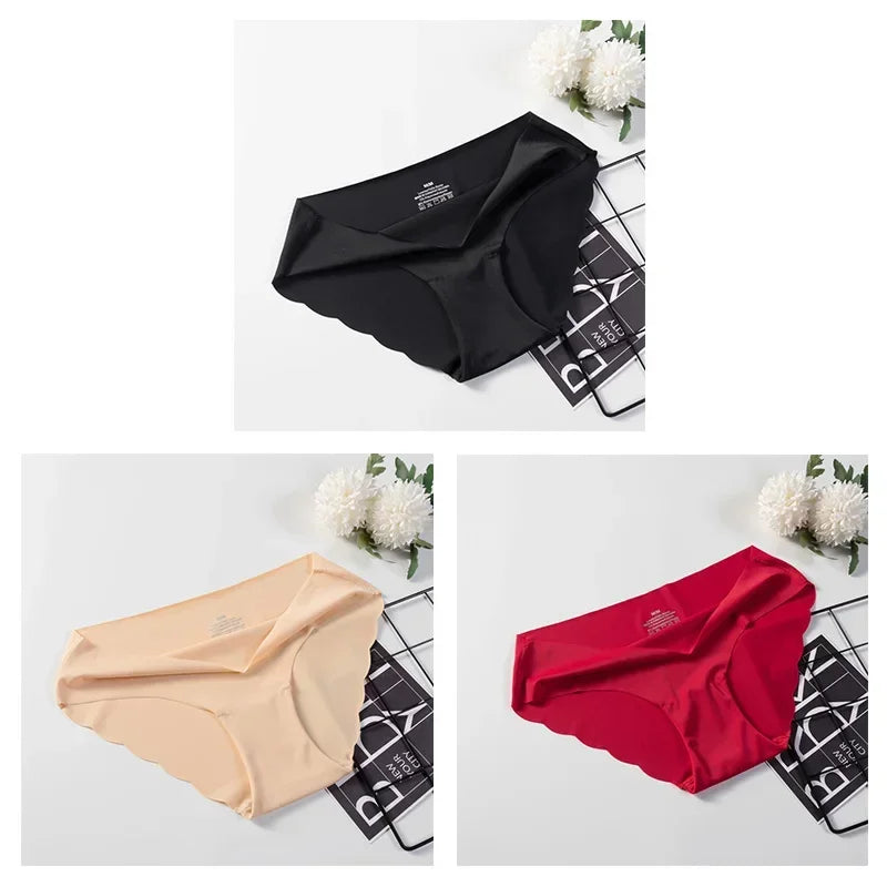 3 Pcs Seamless Panties For Woman Underwear Sexy Briefs Solid Female Underpants Hot Sale lingerie For Ladies Panty