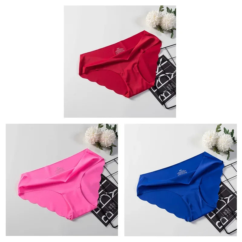 3 Pcs Seamless Panties For Woman Underwear Sexy Briefs Solid Female Underpants Hot Sale lingerie For Ladies Panty