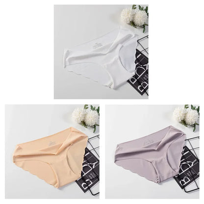 3 Pcs Seamless Panties For Woman Underwear Sexy Briefs Solid Female Underpants Hot Sale lingerie For Ladies Panty