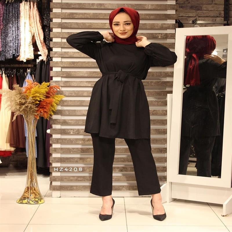 Mubarek Zweiteilige Muslimische Sets Abaya Türkei Hijab Kleid Kaftan Kaftans