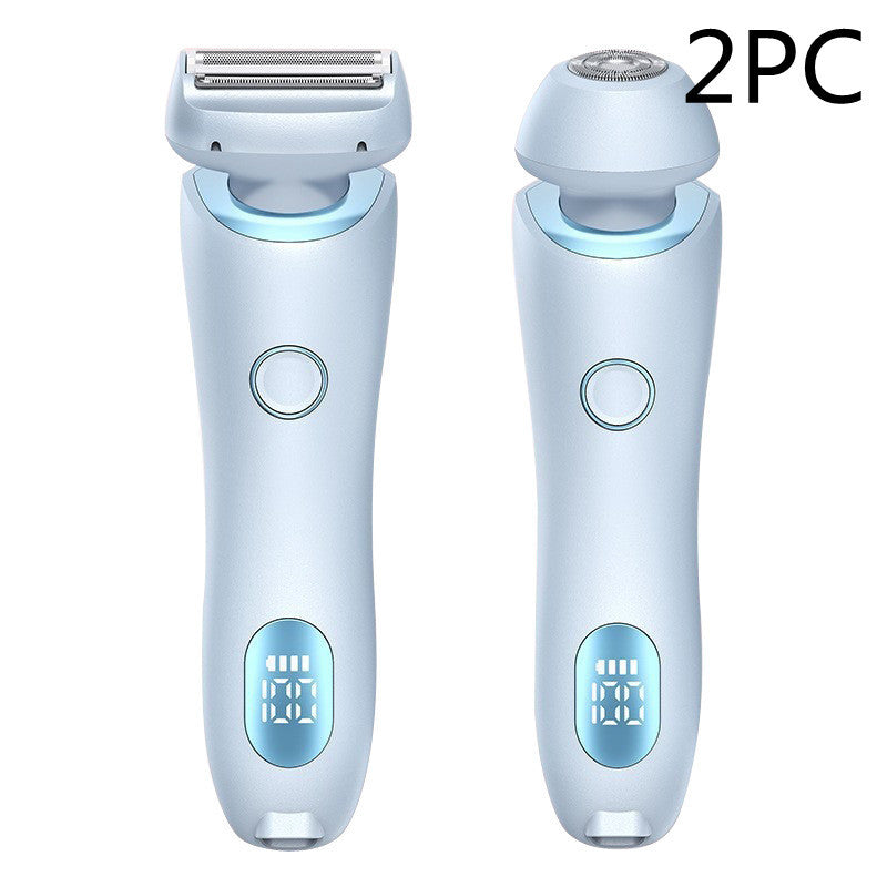 2 in 1 Epilierer zur Haarentfernung, wiederaufladbarer USB-Trimmer, Rasierer für Frauen, Körperrasierer, Gesicht, Beine, Achselhöhlen, Bikinizone, Hand, Schamhaarrasierer, Haarentferner