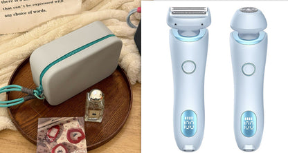 2 in 1 Epilierer zur Haarentfernung, wiederaufladbarer USB-Trimmer, Rasierer für Frauen, Körperrasierer, Gesicht, Beine, Achselhöhlen, Bikinizone, Hand, Schamhaarrasierer, Haarentferner