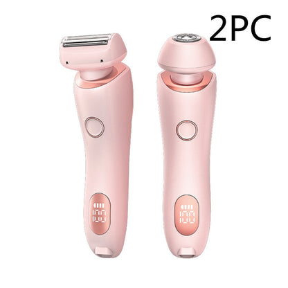 2 in 1 Epilierer zur Haarentfernung, wiederaufladbarer USB-Trimmer, Rasierer für Frauen, Körperrasierer, Gesicht, Beine, Achselhöhlen, Bikinizone, Hand, Schamhaarrasierer, Haarentferner